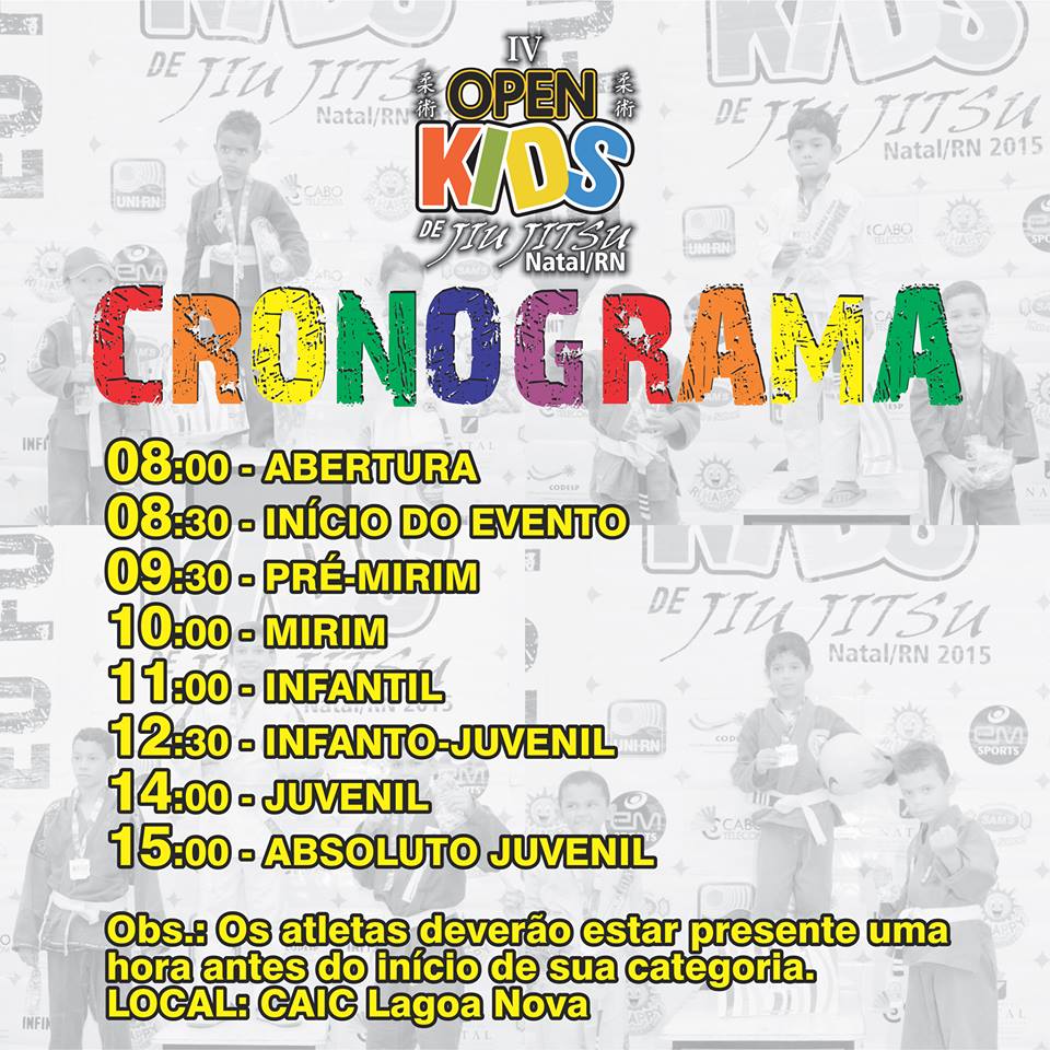 Neste domingo, Serginho Emanuel e mais 300 vão entrar em ação no Open Kids em Natal