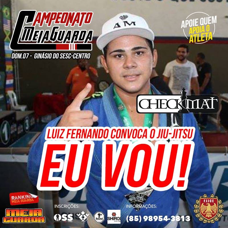Luiz Fernando Augusto apoia quem apoia o atleta. Participe do Campeonato Meiaguarda