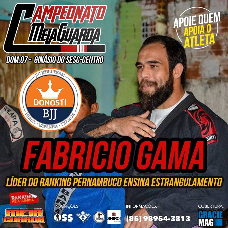 Posições Jiu-Jitsu – Líder do Ranking MEIAGUARDA PE, Fabricio Gama ensina estrangulamento “Tufão”