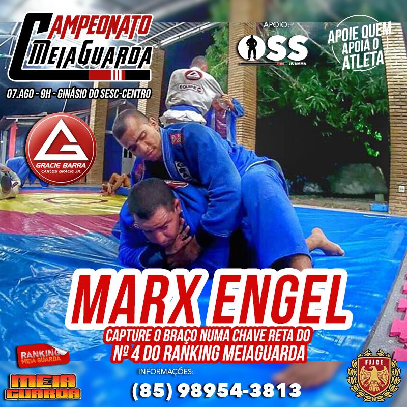 Capture o braço com uma chave reta do 4º colocado do Ranking MEIAGUARDA PE, Marx Engel