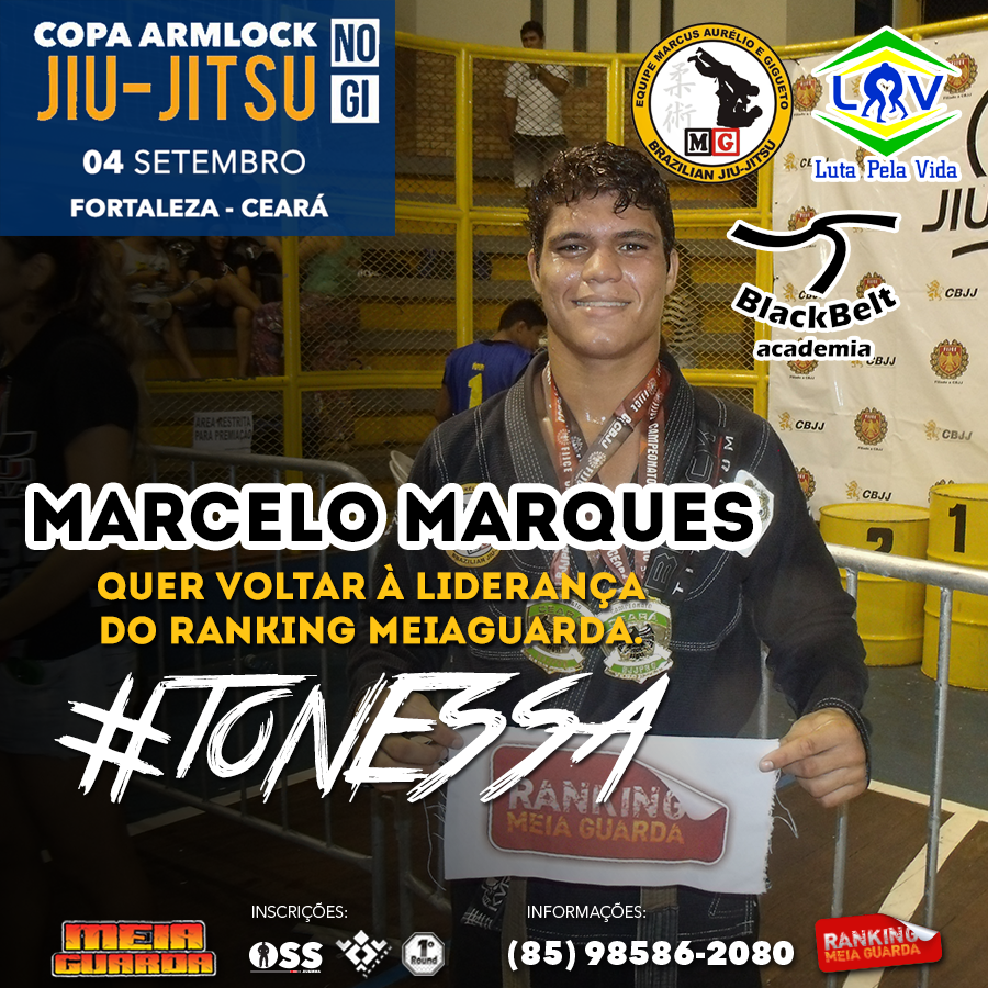 Copa Armlock: Marcelo Marques quer voltar à liderança do Ranking MEIAGUARDA