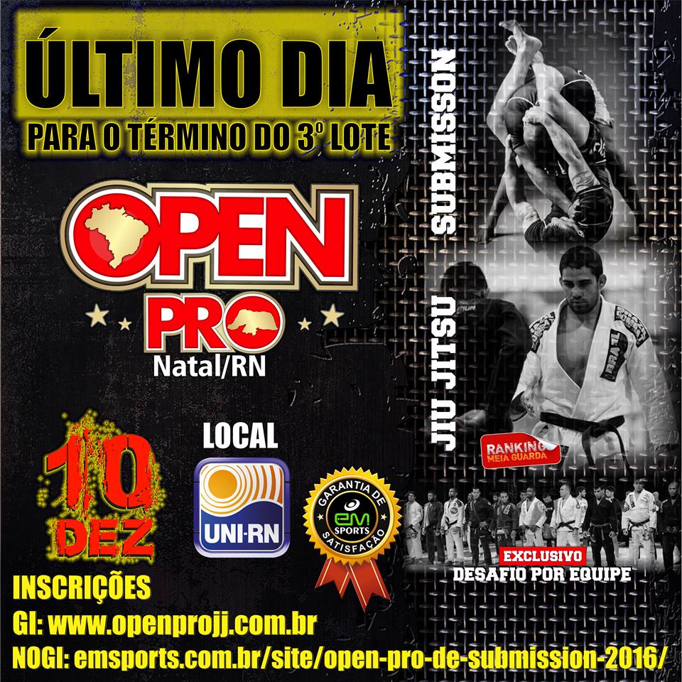 Open Pro:  último dia de inscrição com desconto