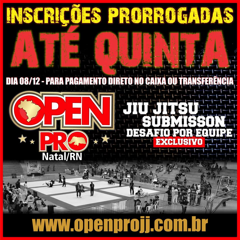 Inscreva-se até esta quinta-feira e some 15 mil pontos ou + no Open Pro de Jiu-Jitsu e Submission