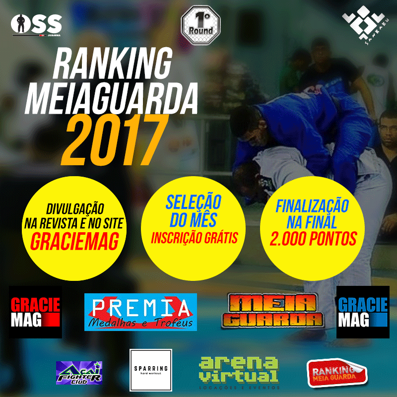 Inscrições grátis, divulgação no site e na revista Graciemag; confira as regras e seja o número 1 do Ranking MEIAGUARDA