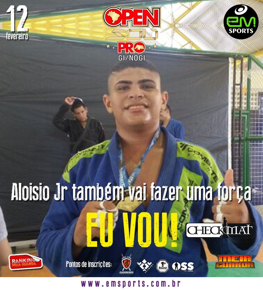 Macksuel Maciel também está confirmado no Open SOU Pro GI e No GI. #Eu Vou!