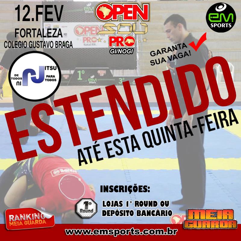Com mais de 400 atletas e subindo, Open SOU Pro estende inscrição até esta quinta-feira