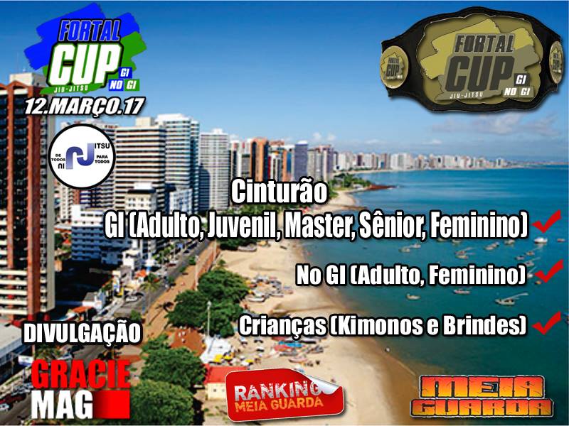 Fortal CUP vem aí com cinturões do juvenil ao sênior e valorização aos faixas-pretas