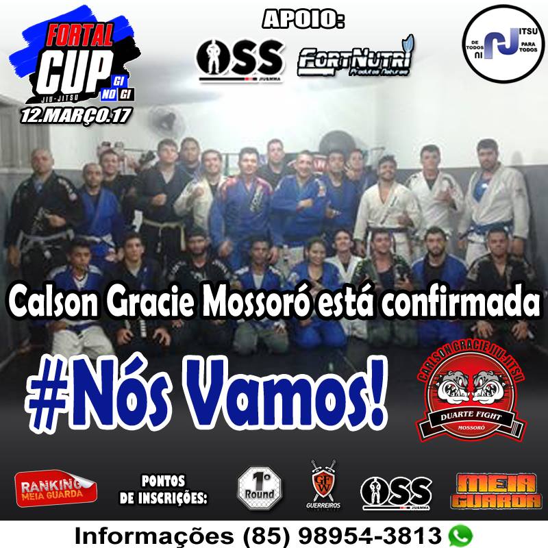 Fortal Cup: Carlson Gracie Mossoró está confirmada #Nós Vamos!
