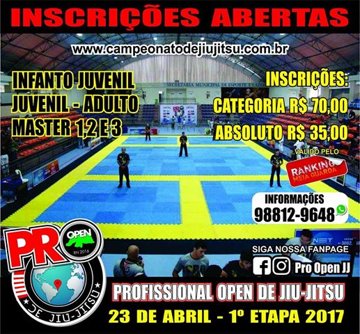 Abertas as inscrições do Pro Open que oferece prêmios em dinheiro e isenção para as mulheres nos absolutos