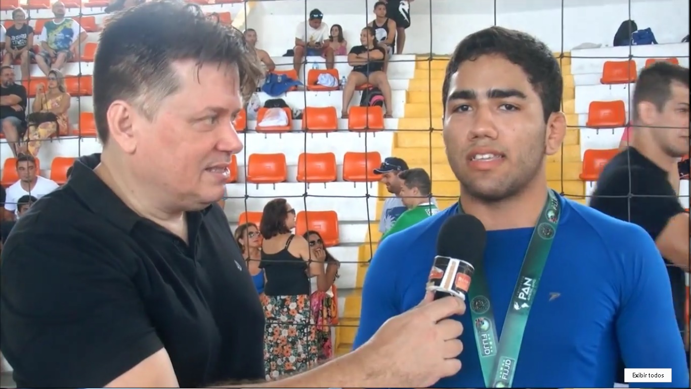 TV Meiaguarda – Tullius Demosthenis comenta ouro no Pan FIJJD em Fortaleza