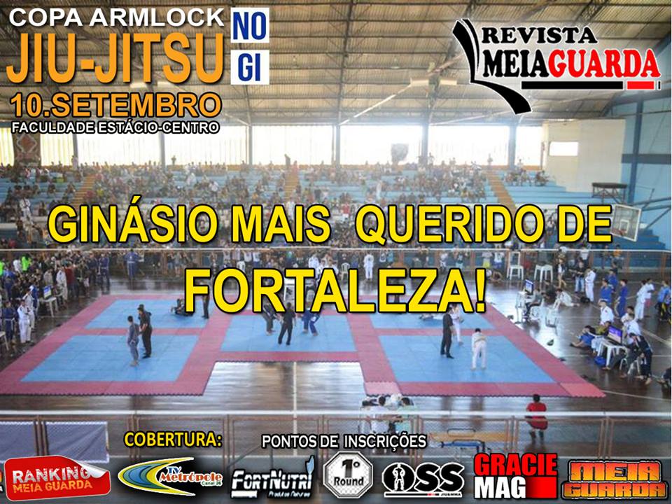 Copa Armlock: Quer entrar para a história do esporte? Lute no templo do Jiu-Jitsu cearense