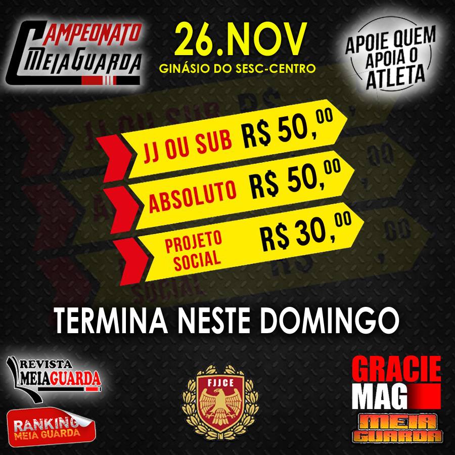 Todo mundo vai e você? Garanta logo seu lugar com desconto no Campeonato Meiaguarda