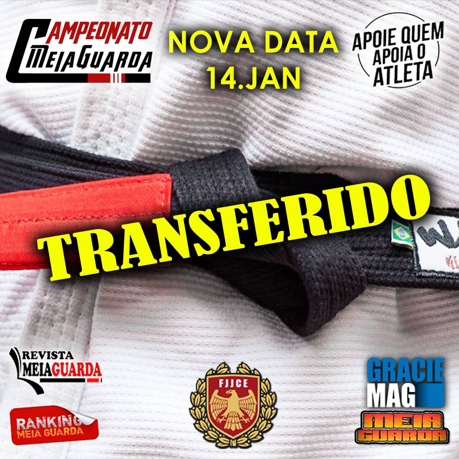 Campeonato Meiaguarda é transferido para 9 de dezembro