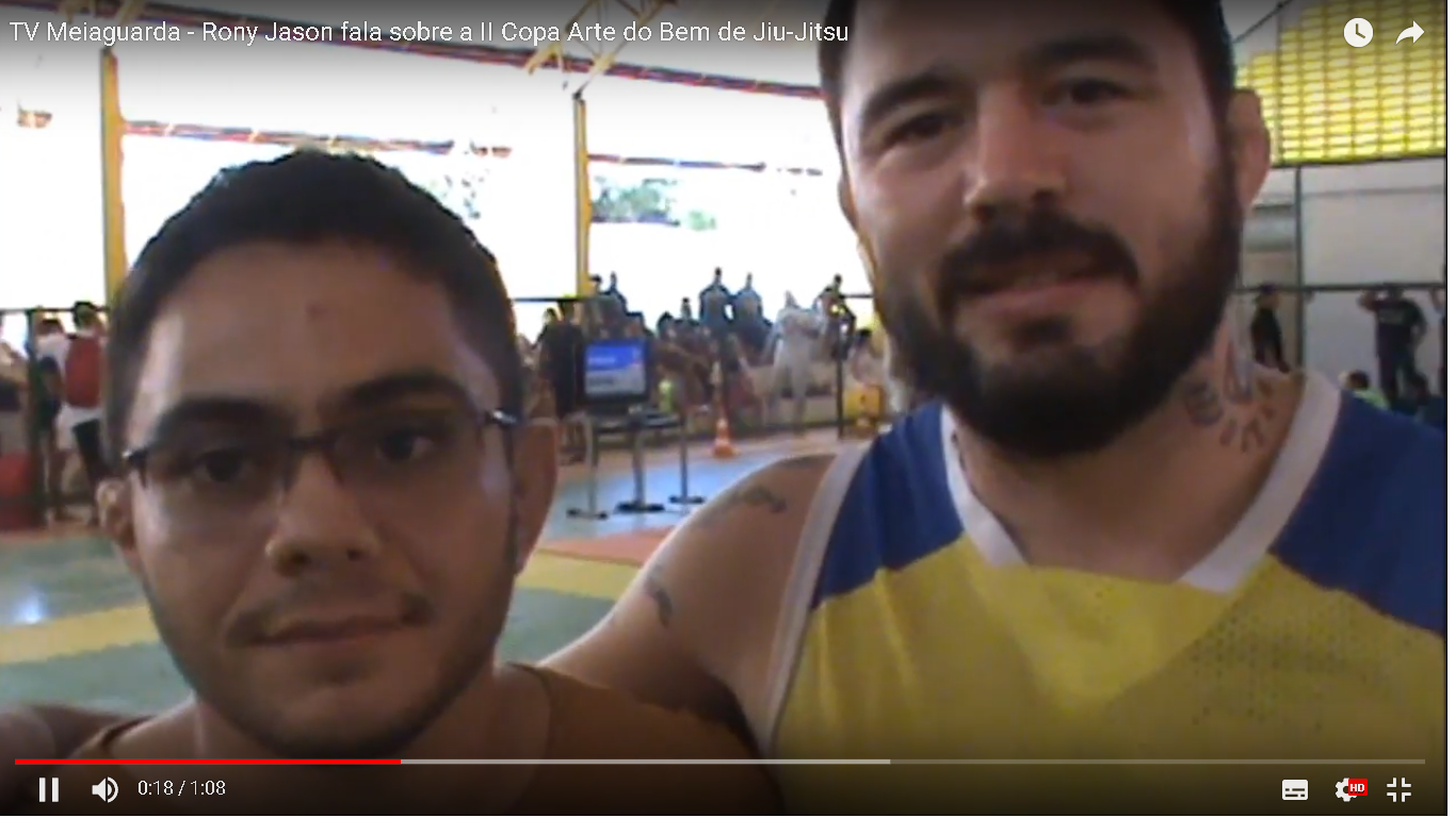 TV Meiaguarda – Rony Jason fala sobre a II Copa Arte do Bem de Jiu-Jitsu
