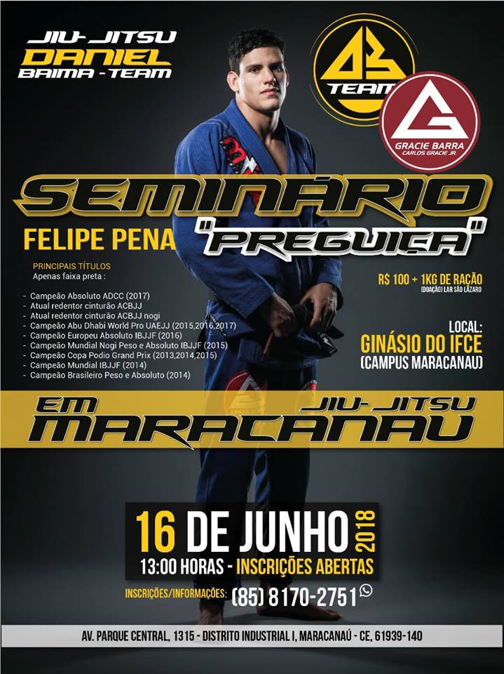 Felipe Preguiça vence o Mundial e vem para Maracanaú ministrar Seminário