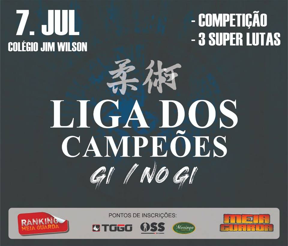 Inscrições abertas para a Liga dos Campeões com prêmios e 3 Super Lutas