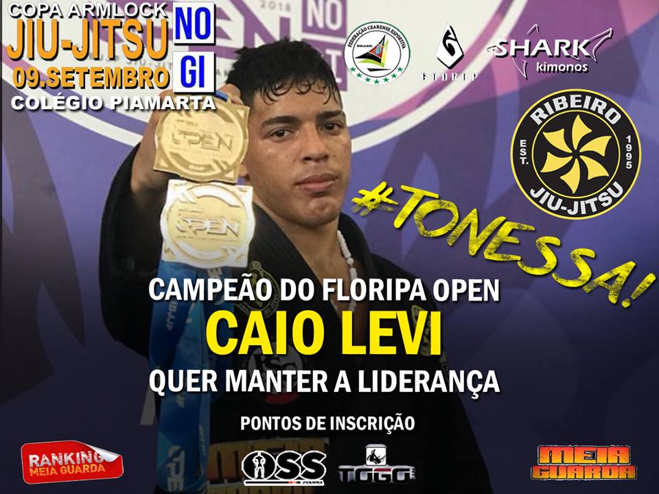 Campeão do Vitória Open, Caio Levi quer vencer a Copa Armlock e manter a liderança do Ranking MEIAGUARDA