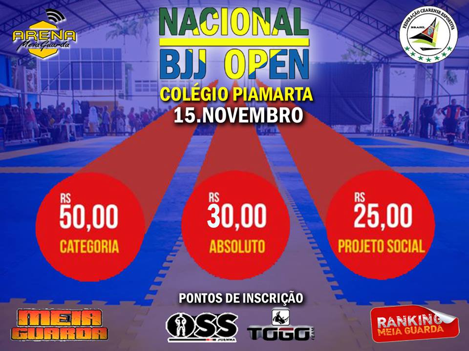 Lute como você treina: está chegando a hora do Nacional BJJ Open