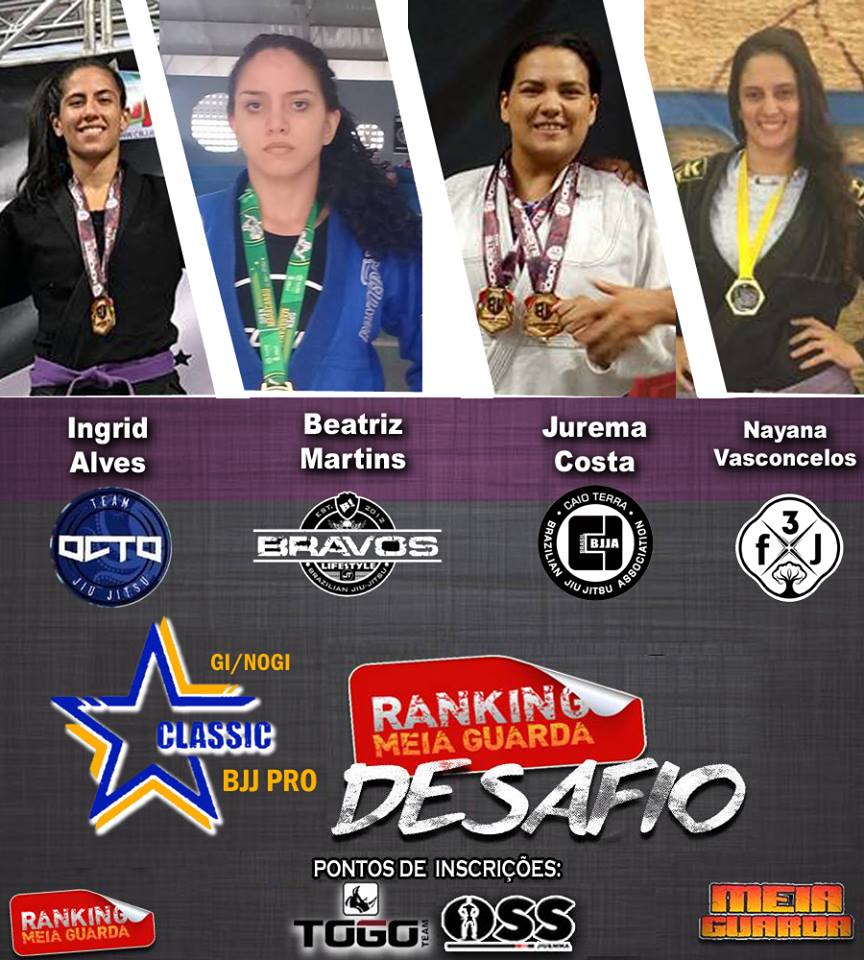 O G-4 faixa-roxa feminino do Desafio já está definido? Some pontos no Classic BJJ Pro e entre nessa disputa