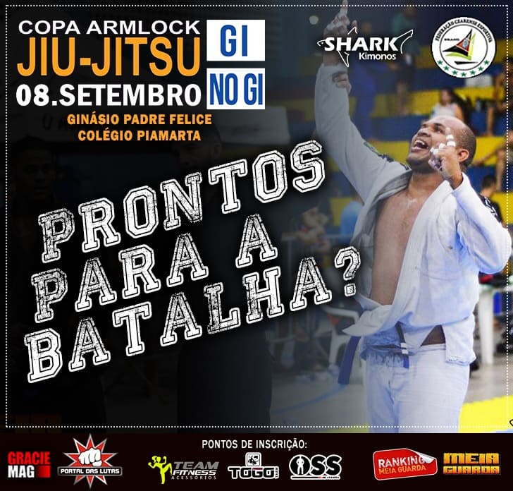 Acompanhe a pré-checagem atualizada da Copa Armlock GI e NO GI