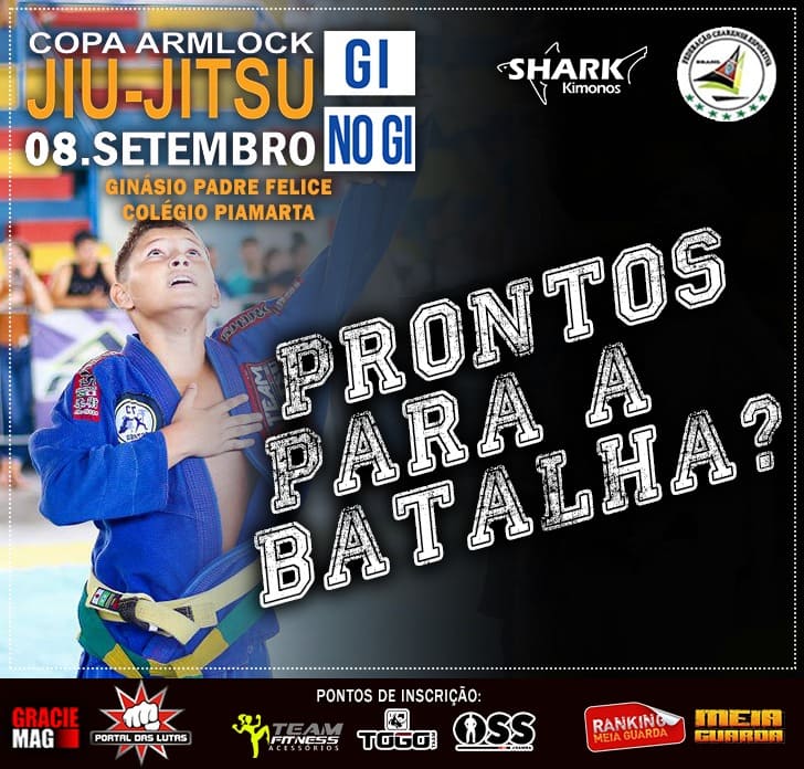 Domingo é dia de batalha! Inscreva-se já na Copa Armlock GI e No GI