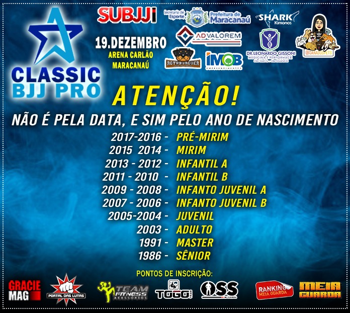 Verifique a checagem final do Classic BJJ Pro