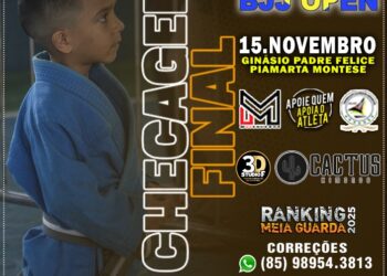 Veja a checagem final do Nacional BJJ Open 2025