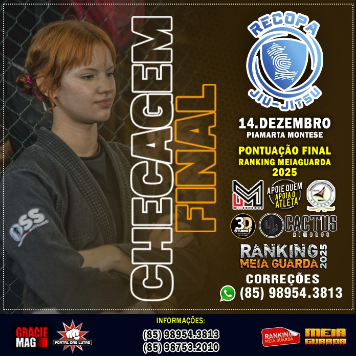 Veja a checagem final da Recopa Jiu-Jitsu