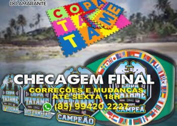 Verifique a checagem final da Copa Tatame