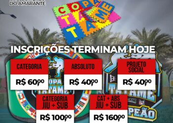 Inscrições para a Copa Tatame terminam nesta terça