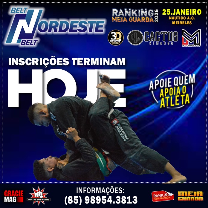 Preparado para largar na frente no Ranking MEIAGUARDA 2026? Inscrições do Nordeste Belt terminam nesta sexta