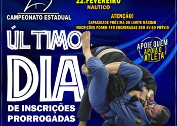 Nesta terça termina definitivamente as inscrições para o Campeonato Estadual 2026