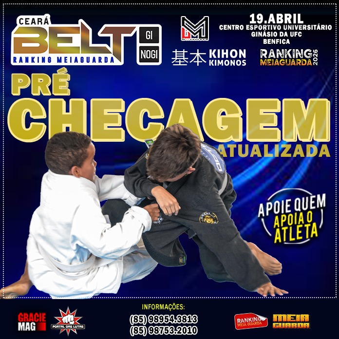 Veja a Pré-Checagem atualizada do Ceará Belt 2026