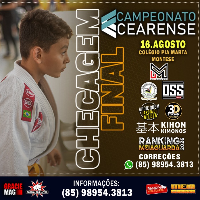 Veja a checagem final do Campeonato Cearense 2026