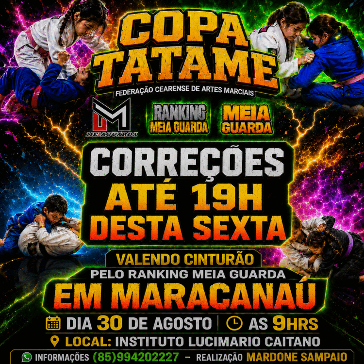 Veja a checagem final da Copa Tatame