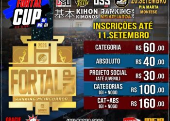 Quem vai mandar bem no Fortal Cup 2026? Inscreva-se já no 2º lote!