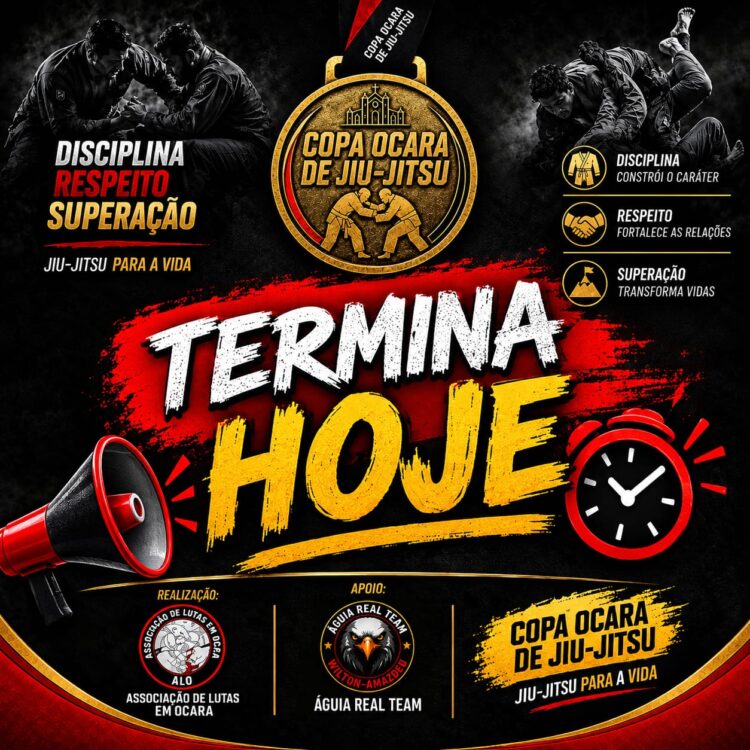 Inscrições para a Copa Ocara de Jiu-Jitsu terminam hoje; veja a pré-checagem